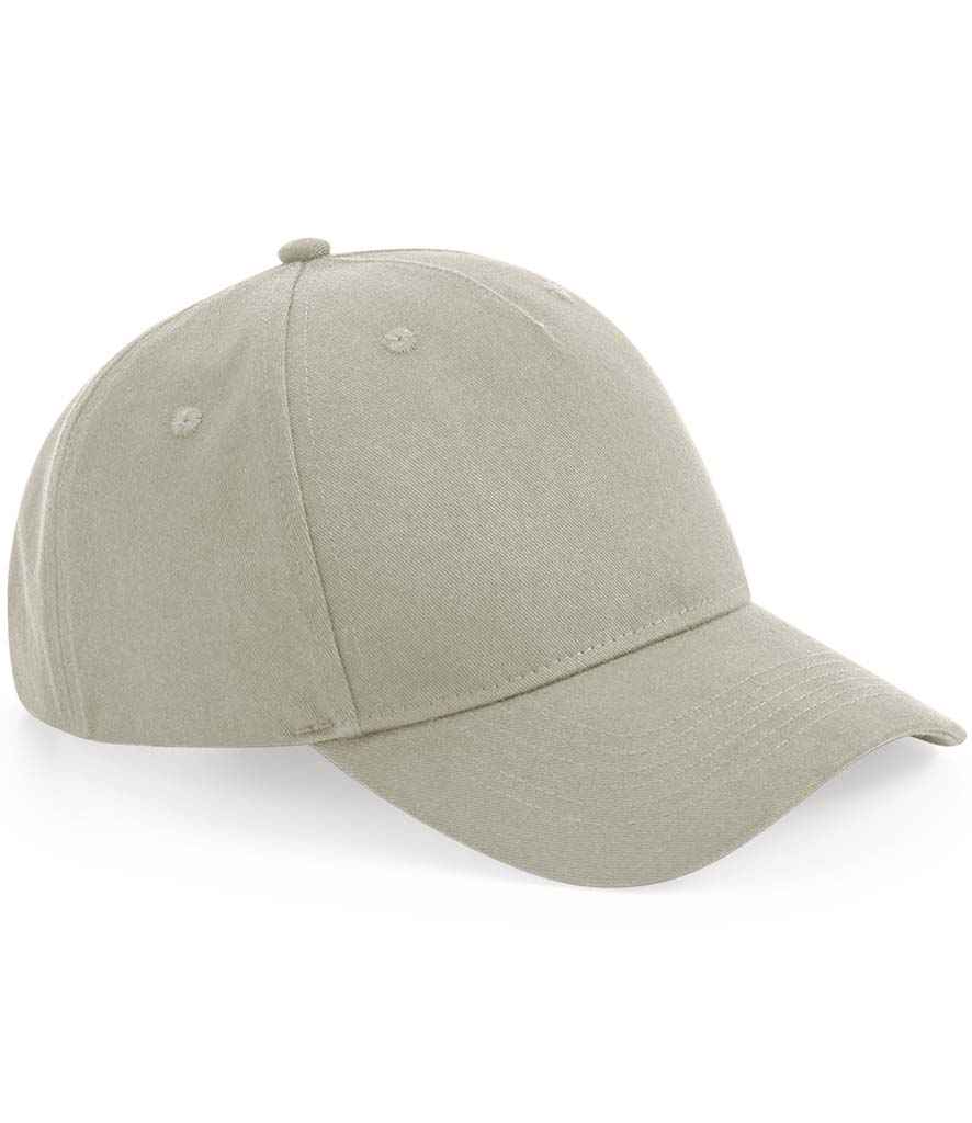 Product image of beechfield organic cotton five panel cap in stone