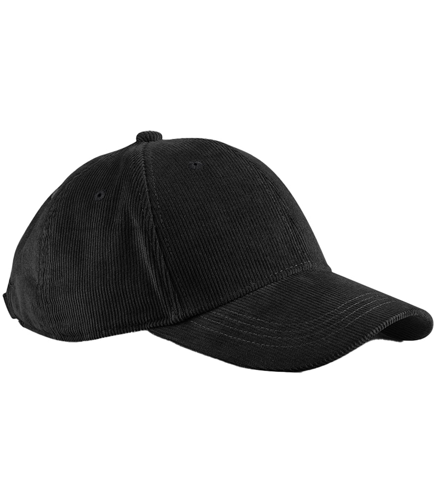 product image beechfield earthaware organic cord cap colour black