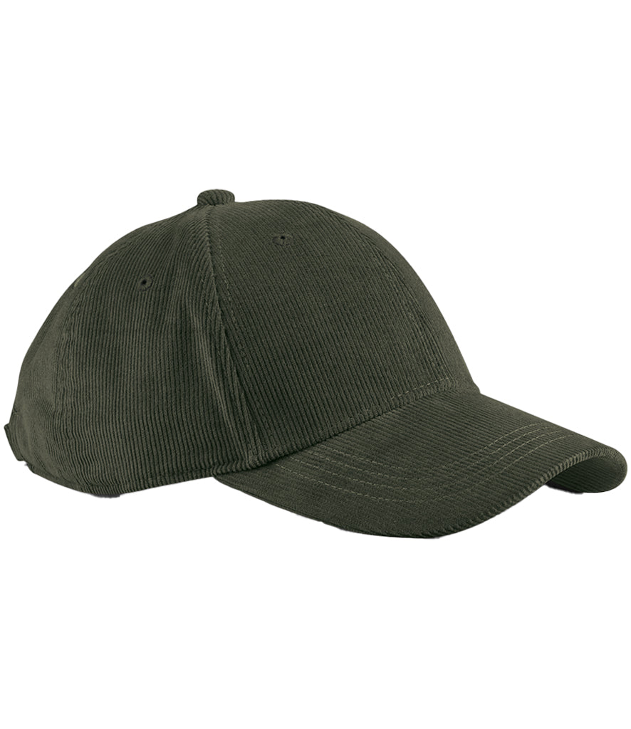 product image beechfield earthaware organic cord cap colour forest night