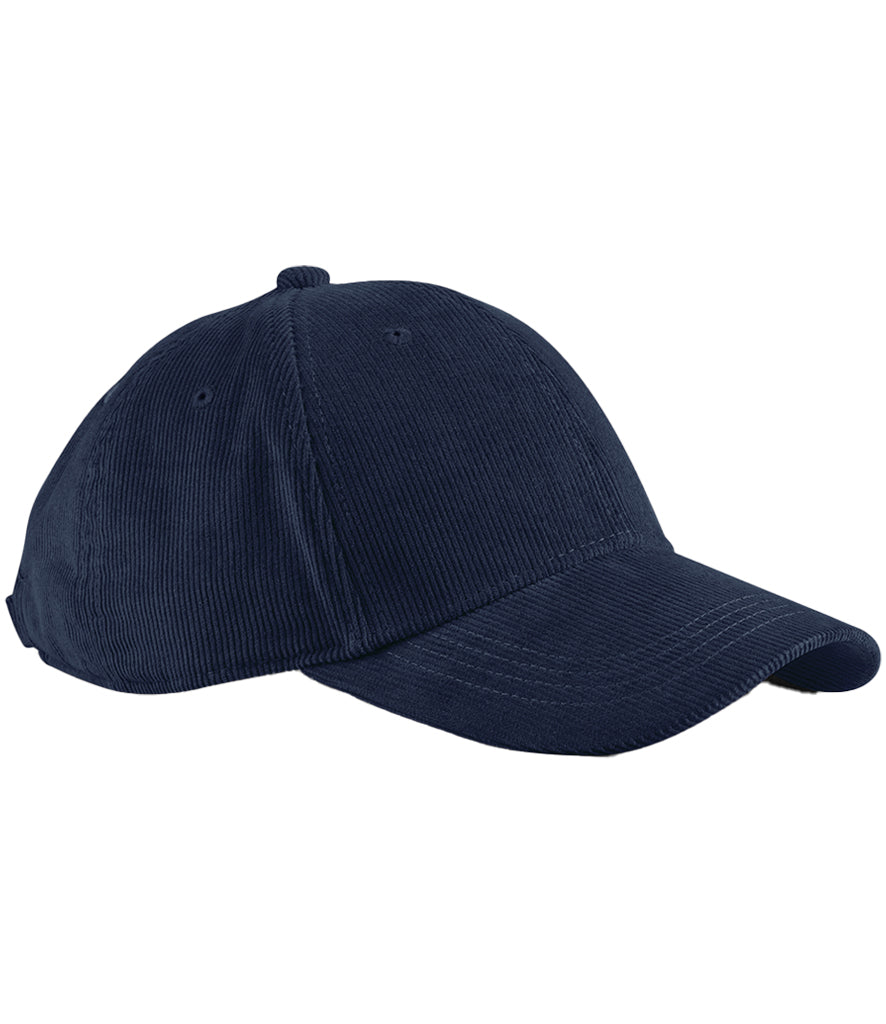 product image beechfield earthaware organic cord cap colour oxford navy