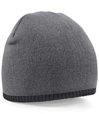 Product Image BB44C Beechfield Two Tone Pull-on Beanie in Graphite Grey and Black