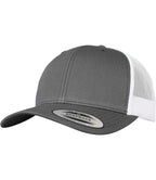 Product Image Flexfit Retro Trucker Two Tone Cap Dark Grey and White