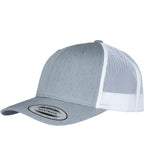 Product Image Flexfit Retro Trucker Two Tone Cap Heather Grey and White