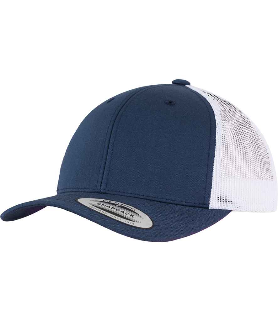 Product Image Flexfit Retro Trucker Two Tone Cap Navy and White