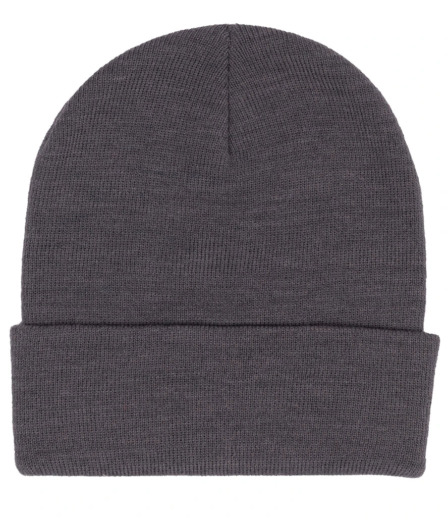 product image of pro rtx beanie in colour charcoal photographed on a white background