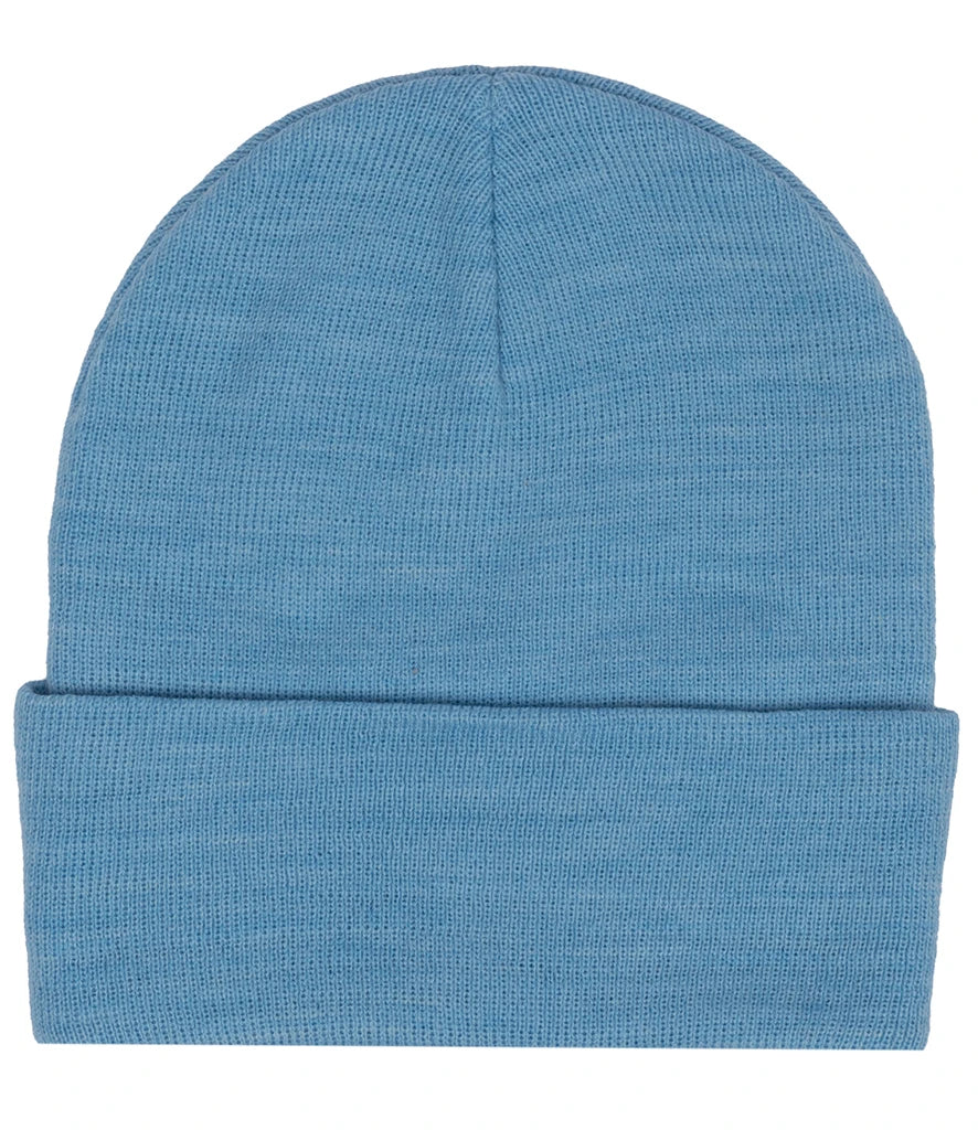 product image of pro rtx beanie in colour sky blue photographed on a white background
