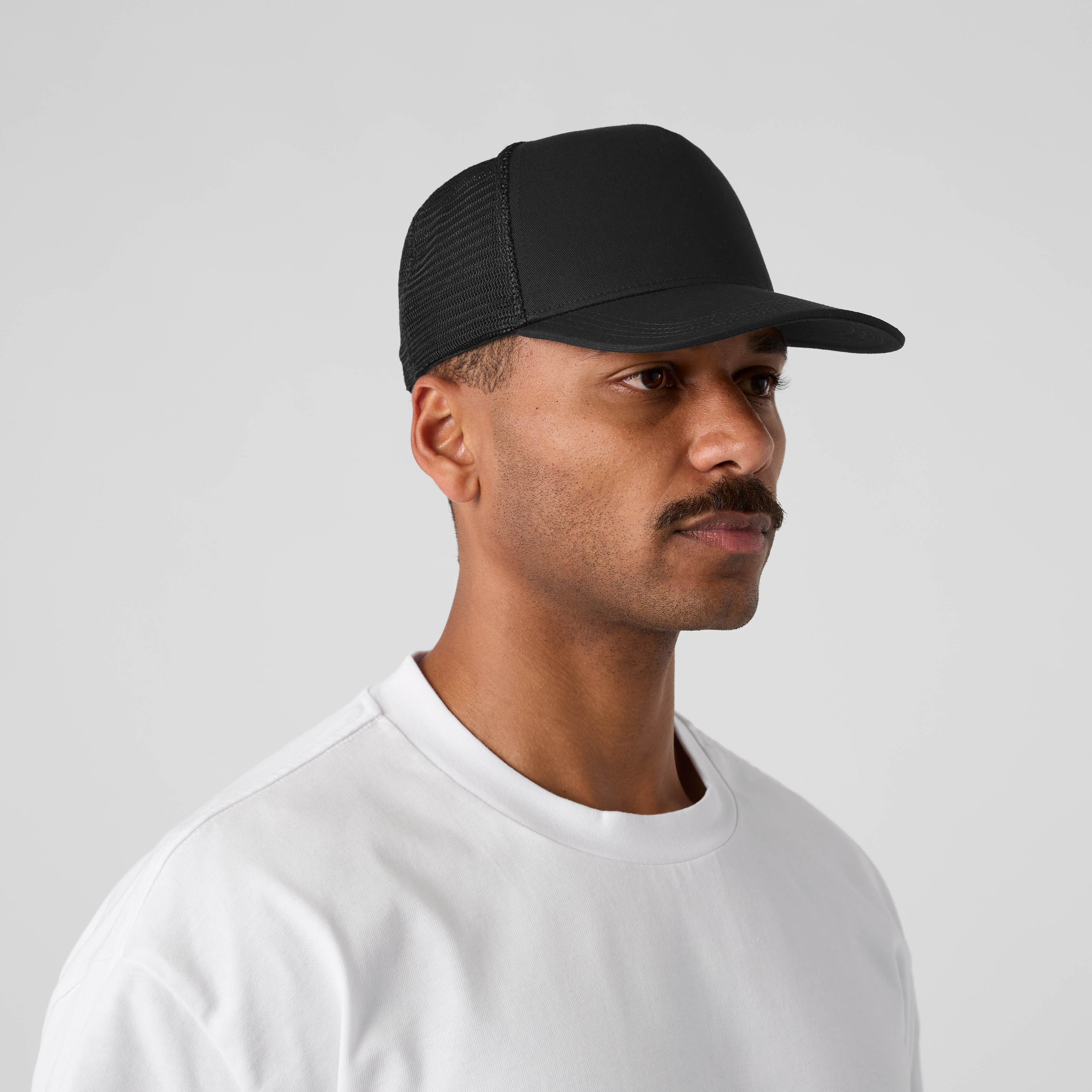 Model Image 1108 AS Colour Stock Trucker Cap In Black