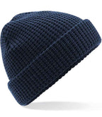 Product Image Beechfield Classic Waffle Knit Beanie French Navy

