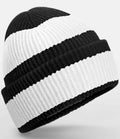 Product Image Beechfield Colour Block Beanie Black And Soft White