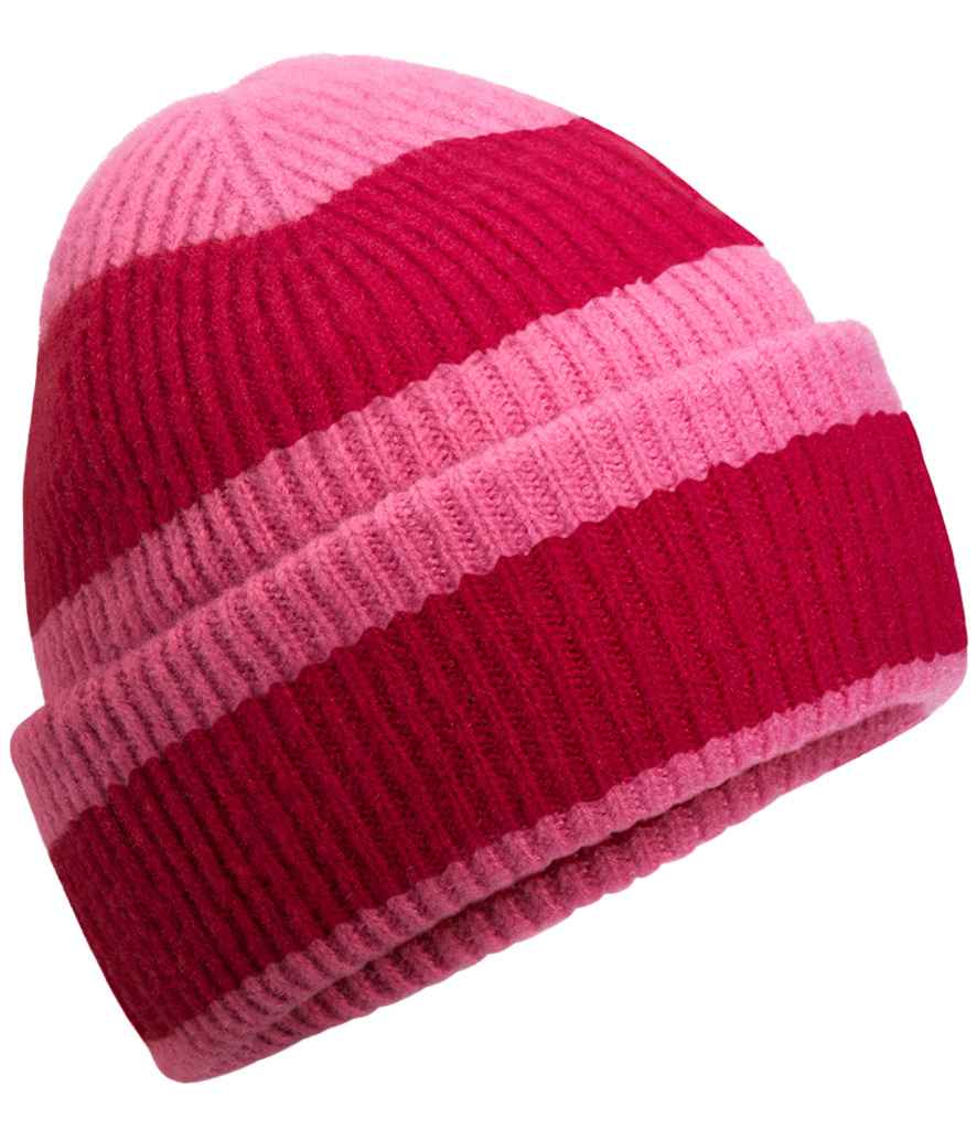 Product Image Beechfield Colour Block Beanie True Pink And Classic Red