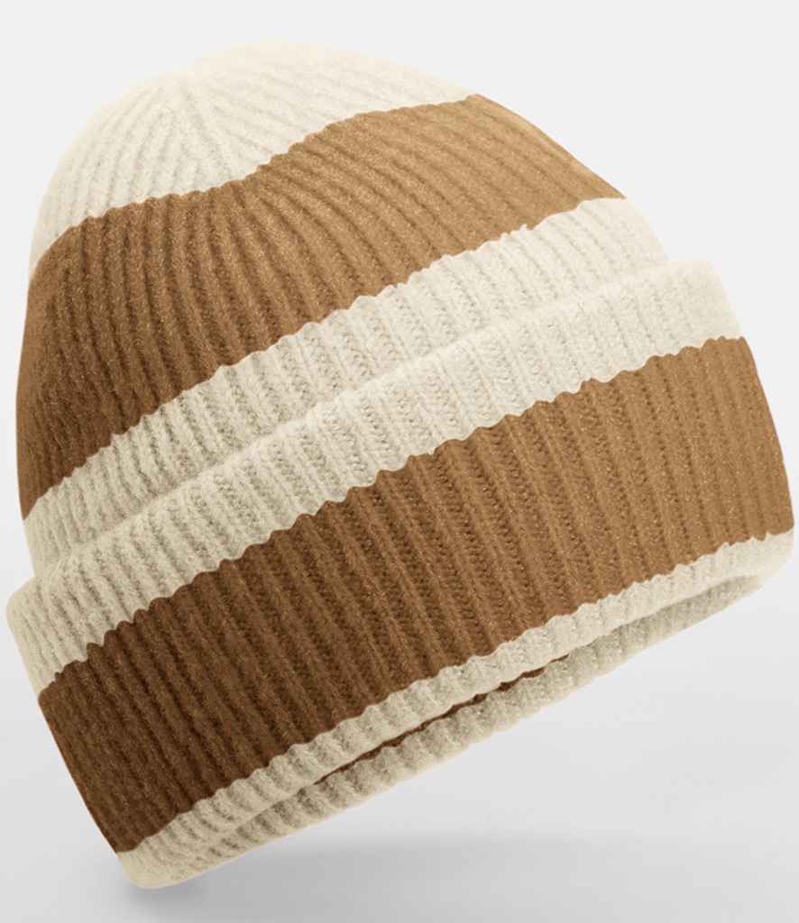 Product Image Beechfield Colour Block Beanie Vanilla Biscuit