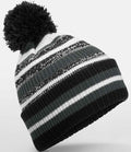 Product Image Beechfield Multi-Sport Fan Beanie Black Graphite Grey And White