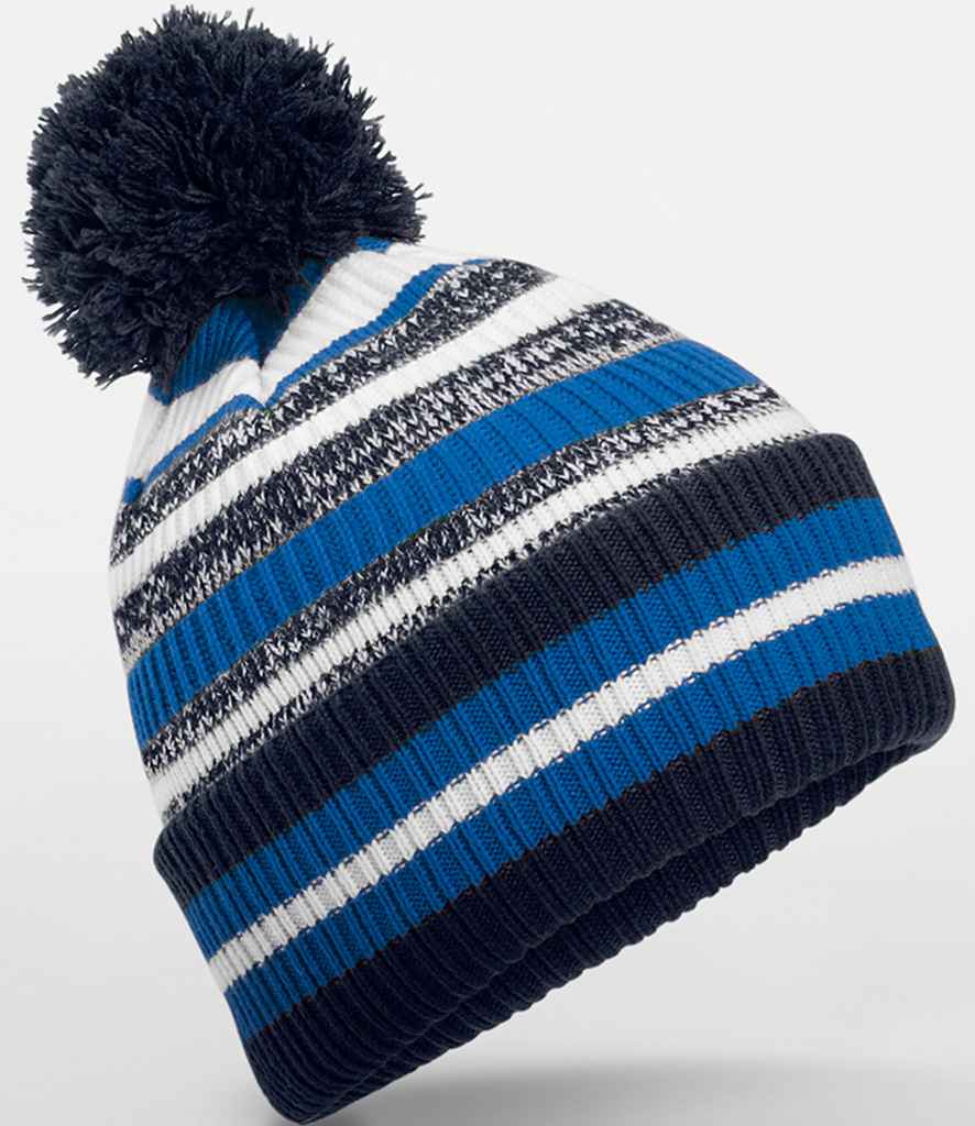 Product Image Beechfield Multi-Sport Fan Beanie French Navy Sapphire Blue And White