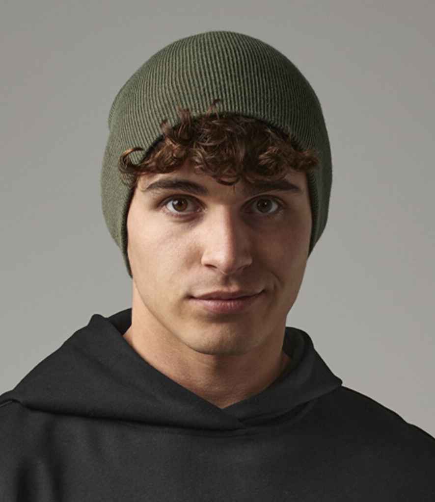 Beechfield Original Pull-On Beanie Model Image Olive Green