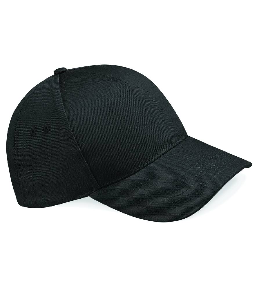Product Image Beechfield Ultimate 5 Panel Cap - Front Image - Colour Black 
