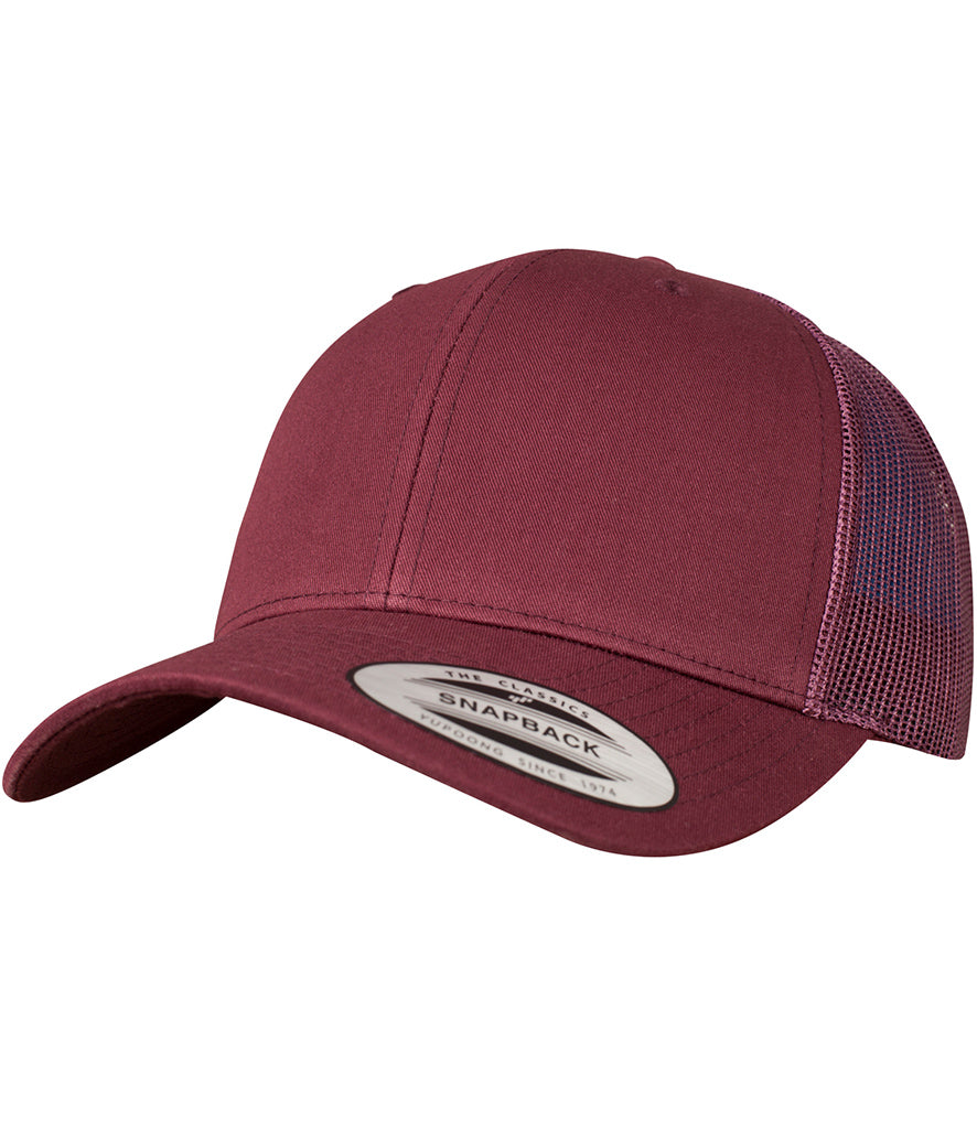 Product Image F6606 Flexfit Retro Trucker Cap in colour maroon