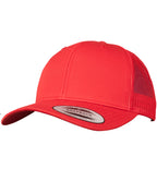 Product Image F6606 Flexfit Retro Trucker Cap in colour red