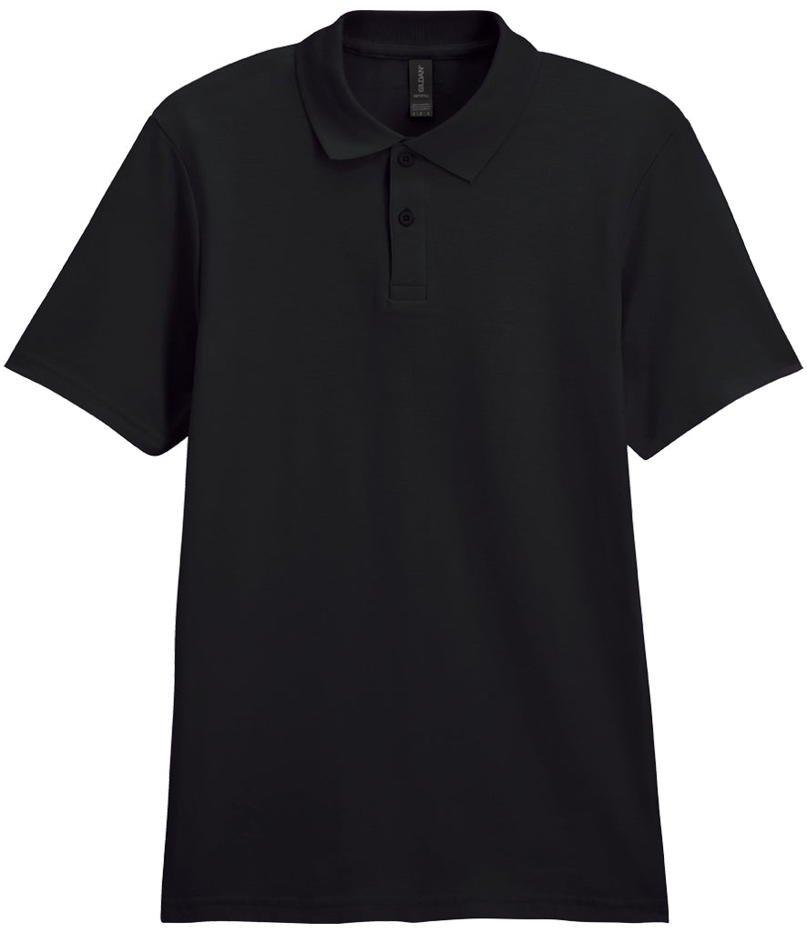 product image gildan soft-style polo-shirt colour black