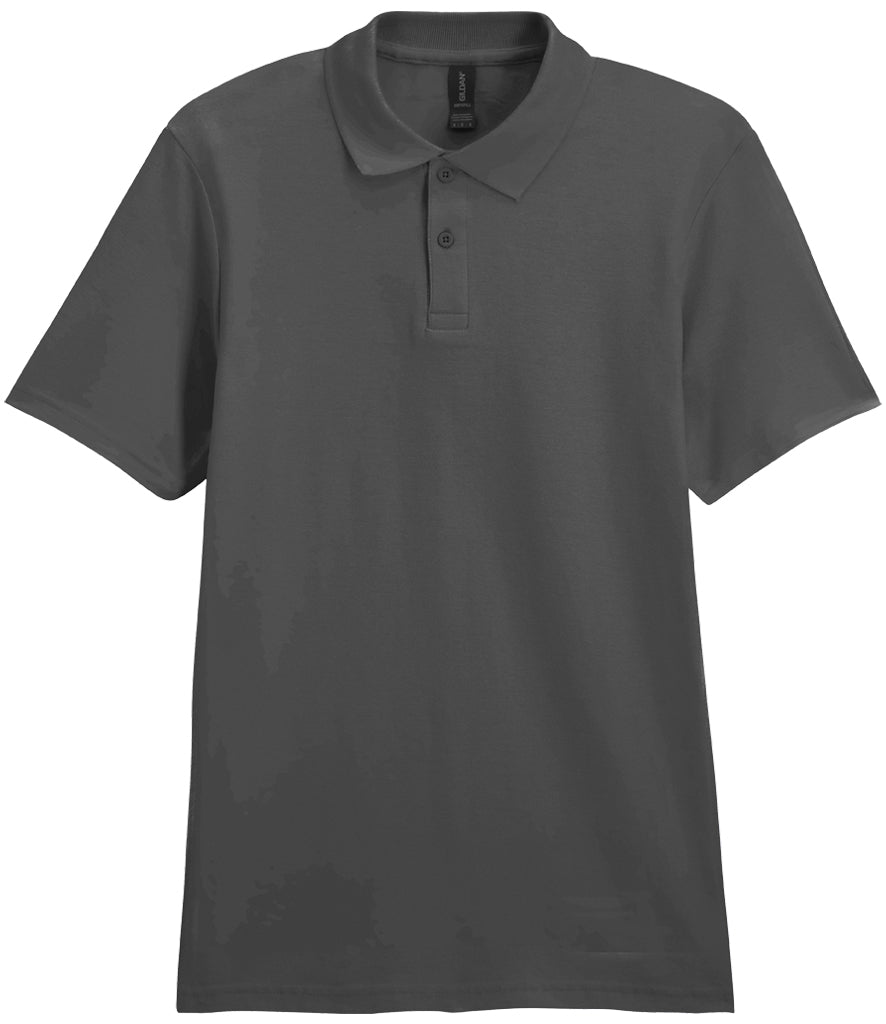 product image gildan soft-style polo-shirt colour charcoal