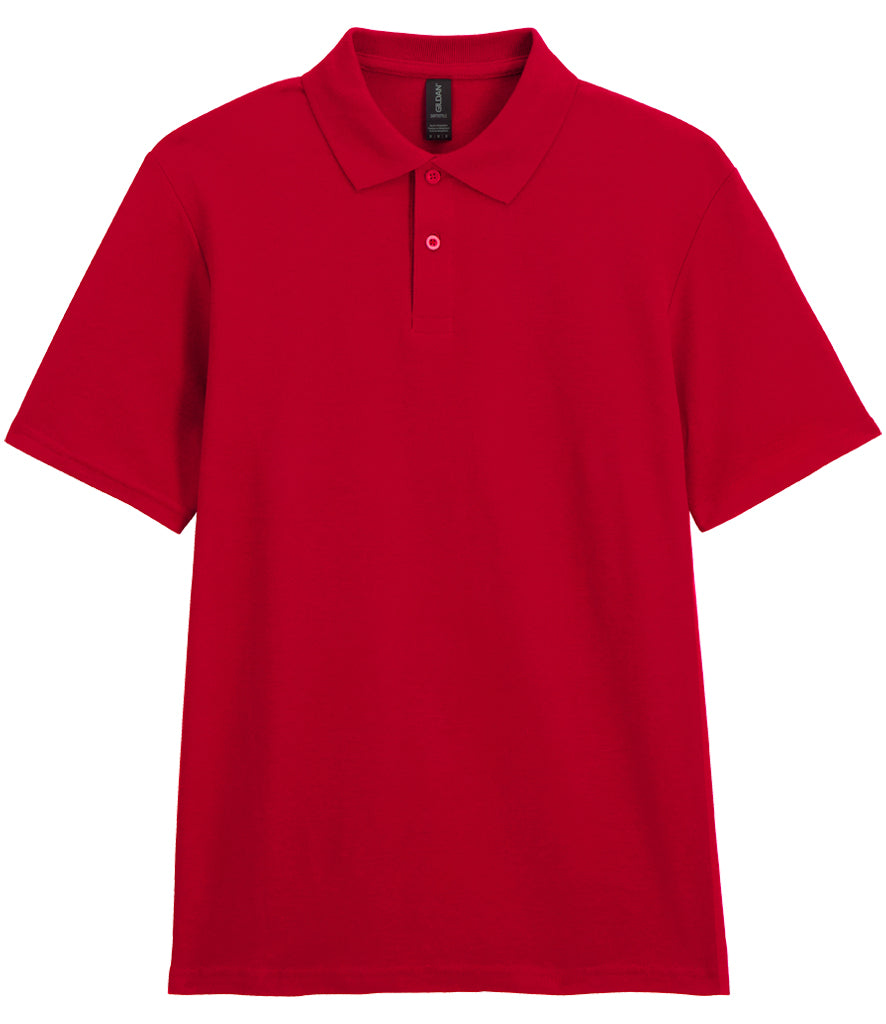 product image gildan soft-style polo-shirt colour cherry red