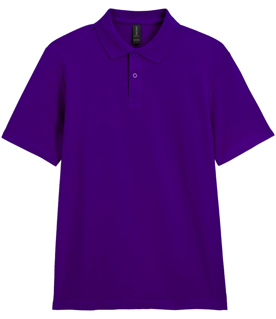 product image gildan soft-style polo-shirt colour purple