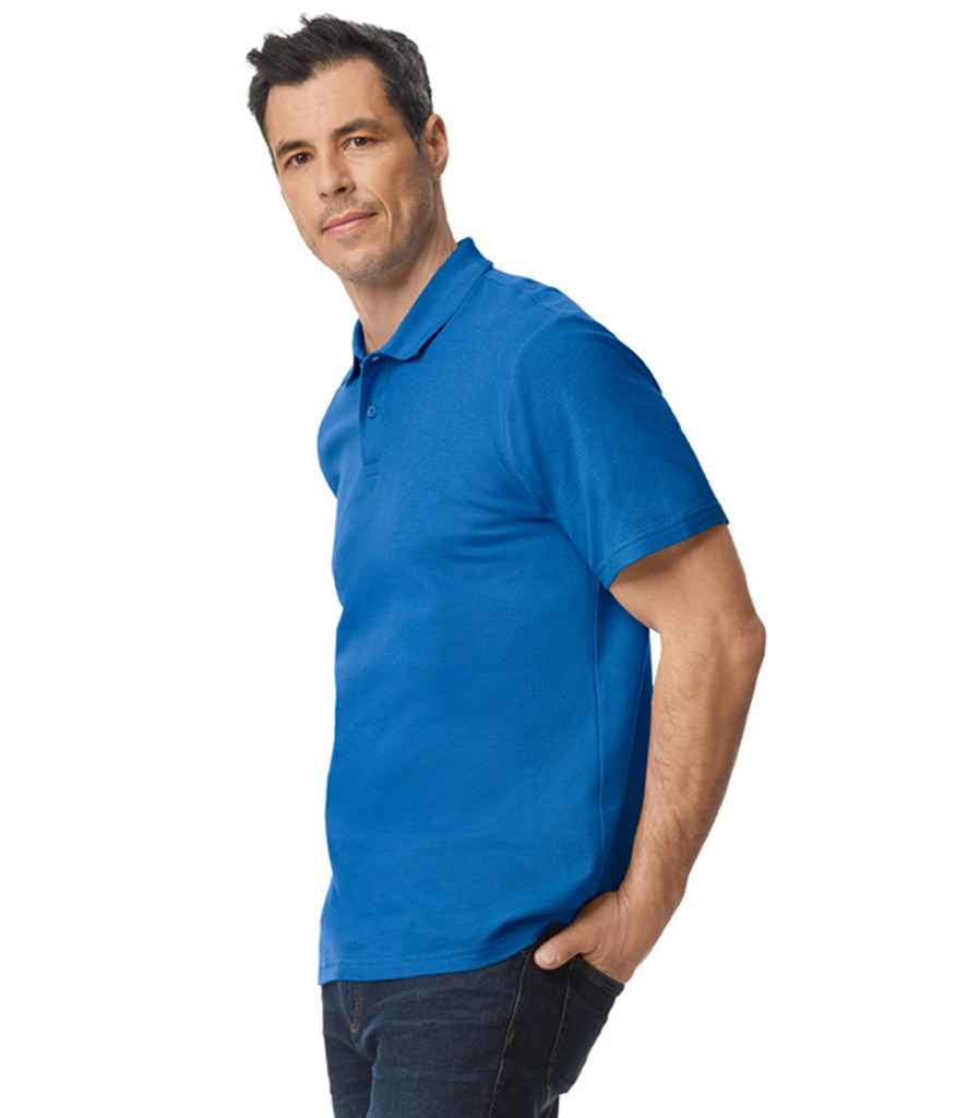 model image gildan softstyle pique polo-shirt colour royal blue side image