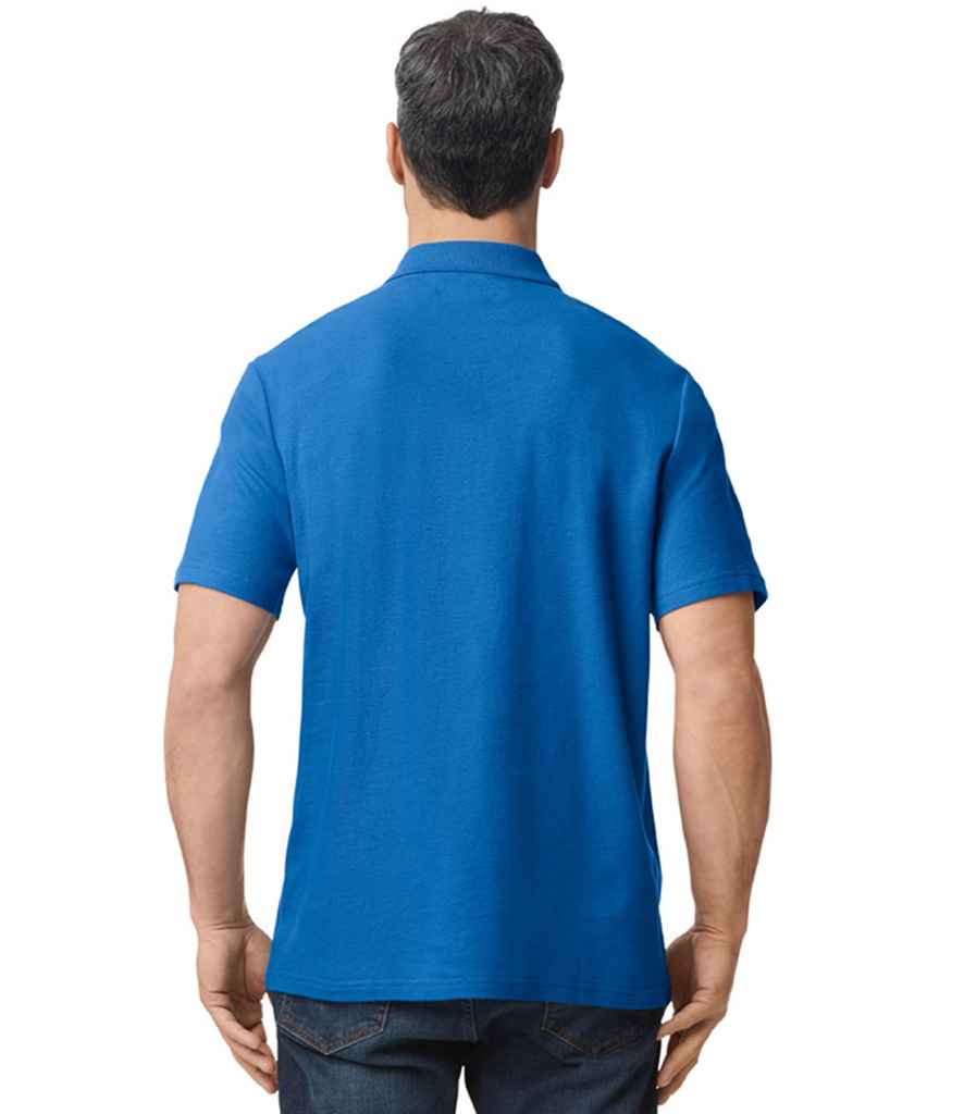 model image gildan softstyle pique polo-shirt colour royal blue back image