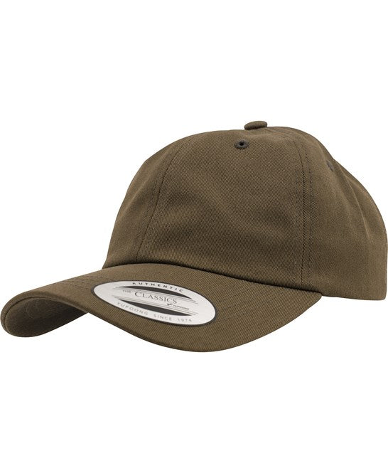 product image of Flexfit Low Profile Cotton Twill Cap in colour buck pictured on a white background
