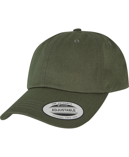 product image of Flexfit Low Profile Cotton Twill Cap in colour burnt olive pictured on a white background

