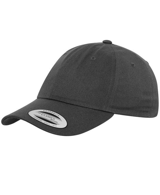 product image of Flexfit Low Profile Cotton Twill Cap in colour dark grey pictured on a white background
