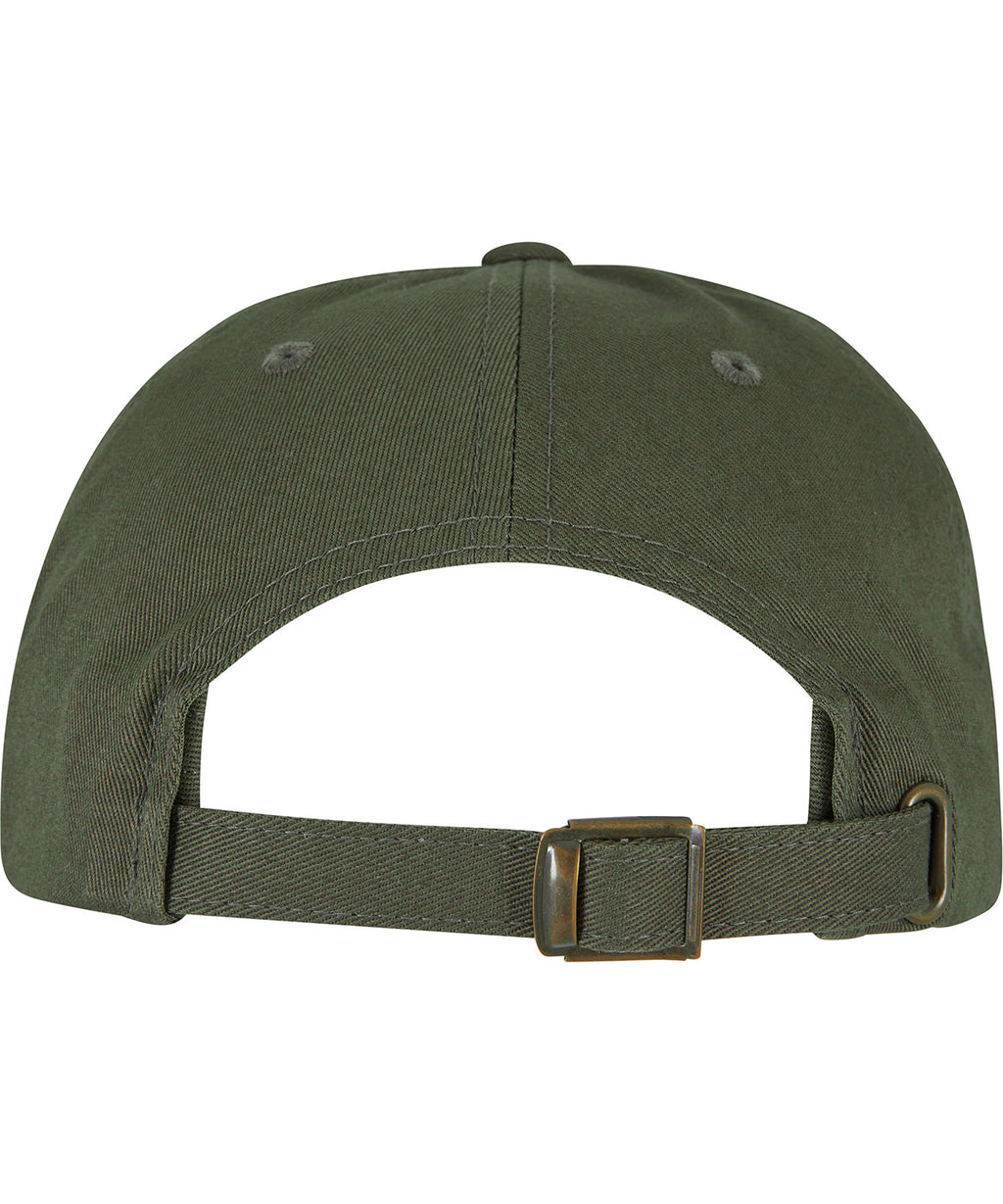 product image of Flexfit Low Profile Cotton Twill Cap in colour burnt olive pictured from the back on a white background
